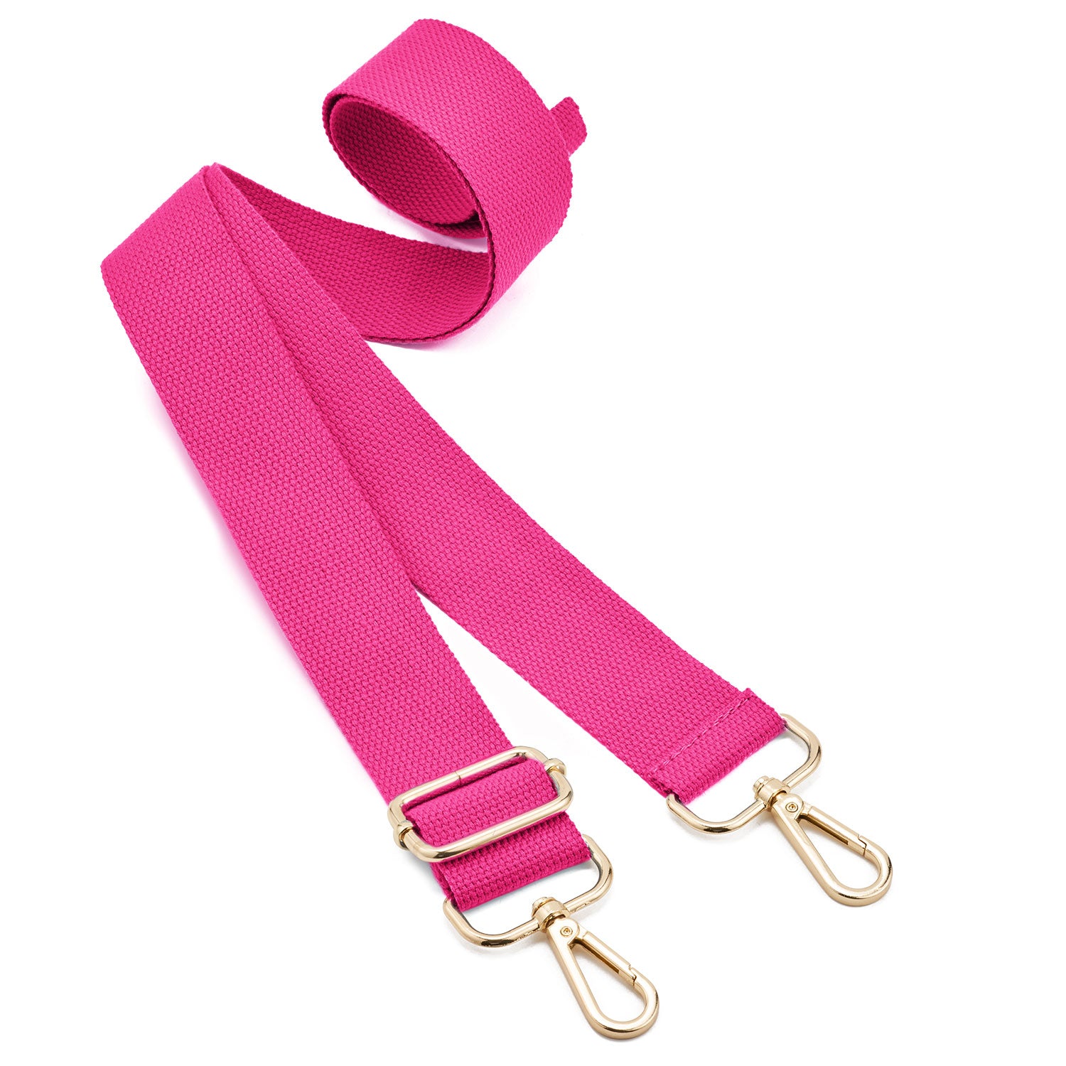 OULARIO Multi Pochette Accessories Replacement Strap Adjustable Crossbody Wide Cavas Strap for Shoulder Bags Multi Purpose Strap (Pink)