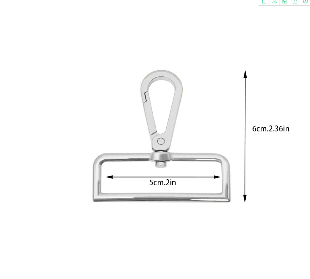 Width 2IN,5CM Custom Hardware & Leather