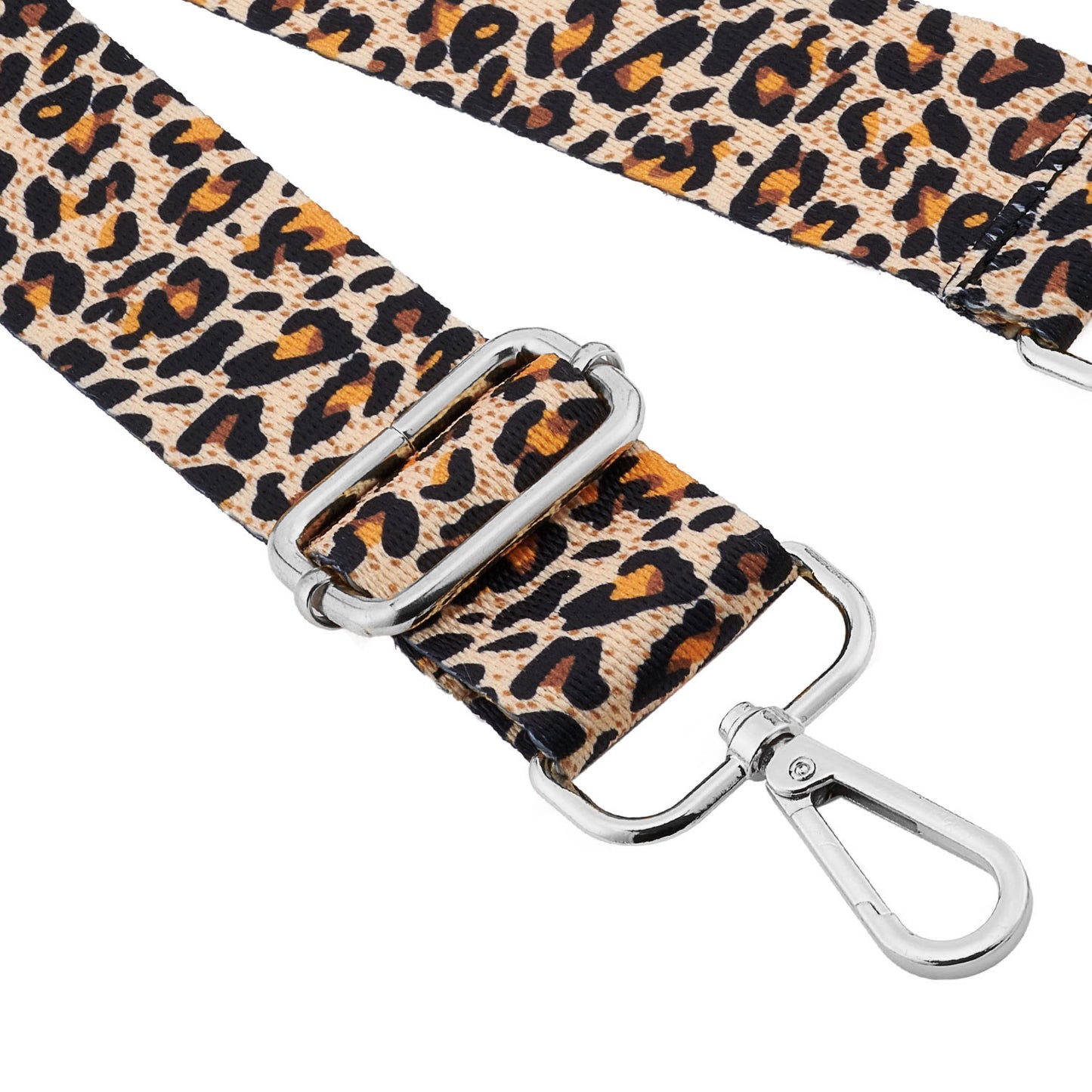 Wide Shoulder Strap Adjustable Replacement Belt Guitar Style Crossbody Bag Handbag Strap Multicolor Canvas Straps（Wide:1.4in，Long:49.2in） (Leopard1)