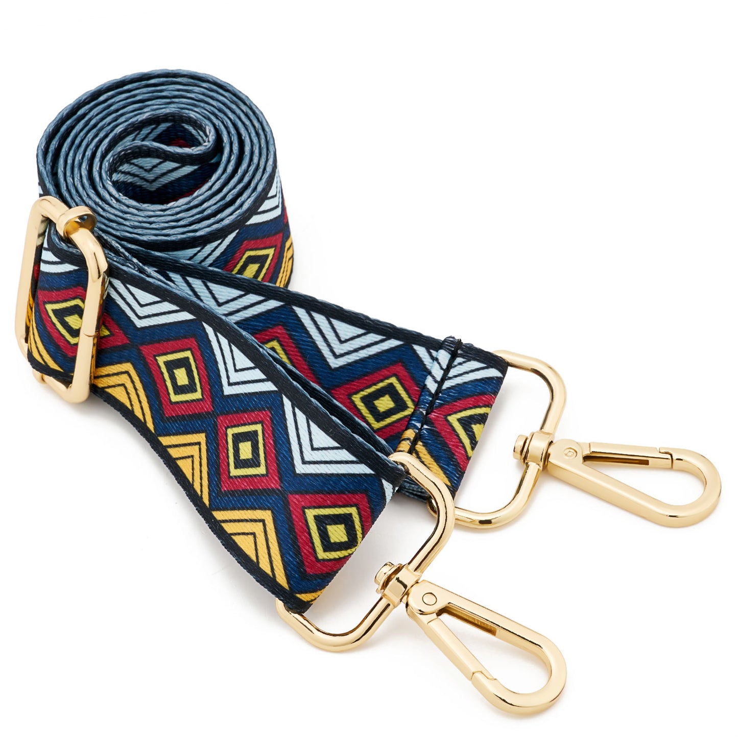 Wide Shoulder Strap Adjustable Replacement Belt Guitar Style Crossbody Bag Handbag Strap Multicolor Canvas Straps（Wide:1.4in，Long:49.2in）