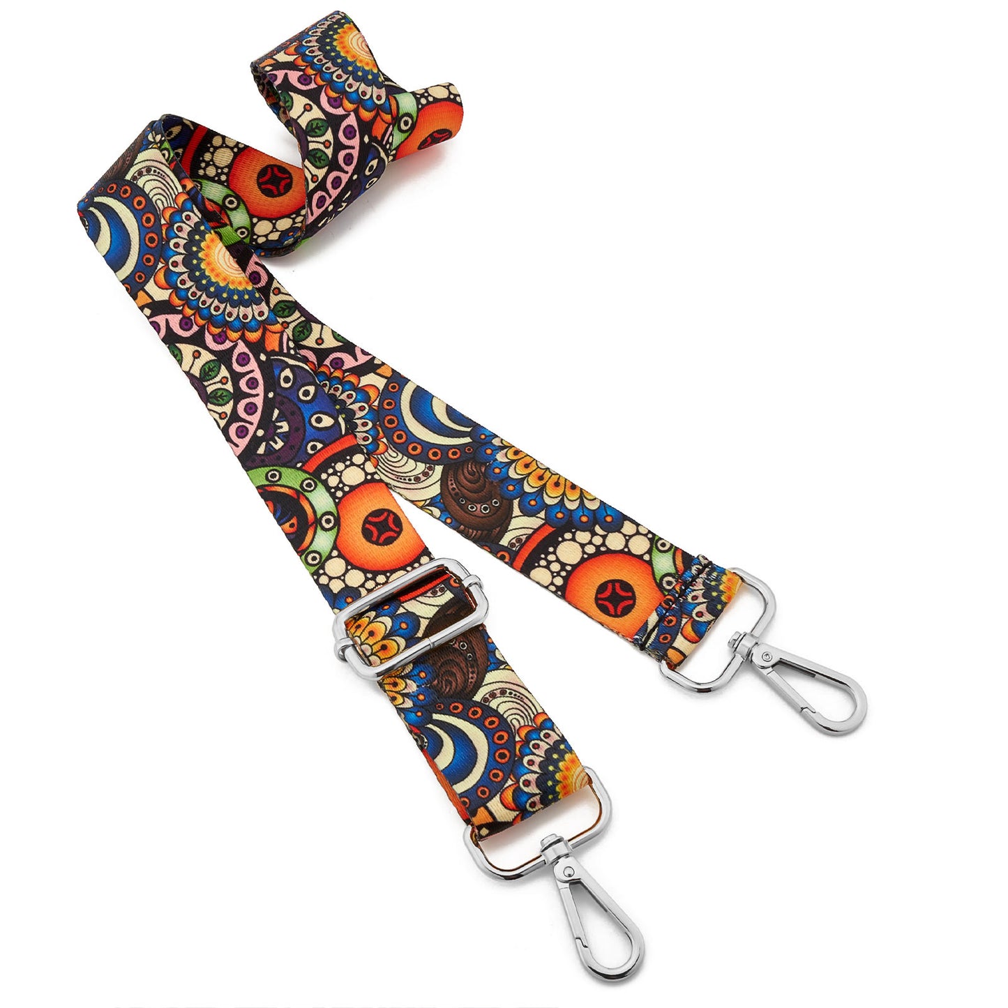 Wide Shoulder Strap Adjustable Replacement Belt Guitar Style Crossbody Bag Handbag Strap Multicolor Canvas Straps（Wide:1.4in，Long:49.2in） (Color25)