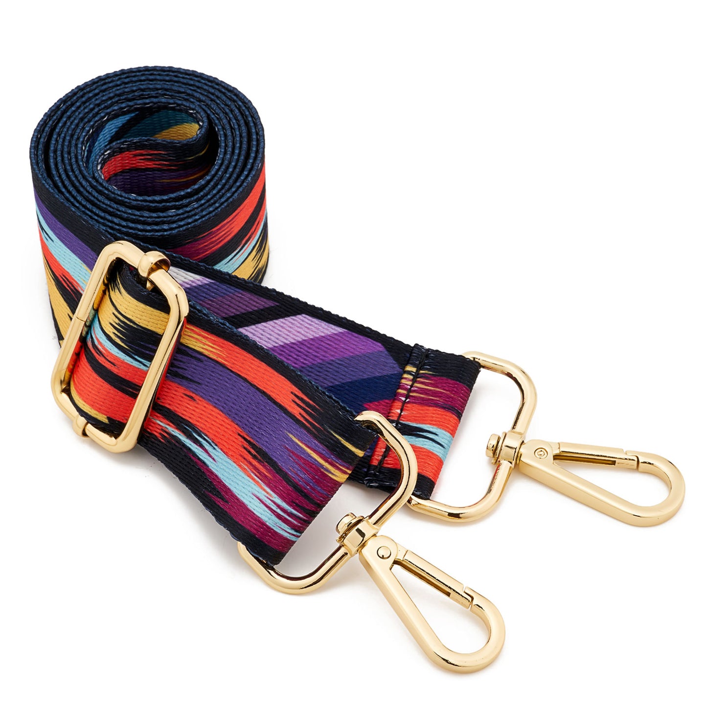 Wide Shoulder Strap Adjustable Replacement Belt Guitar Style Crossbody Bag Handbag Strap Multicolor Canvas Straps（Wide:1.4in，Long:49.2in）