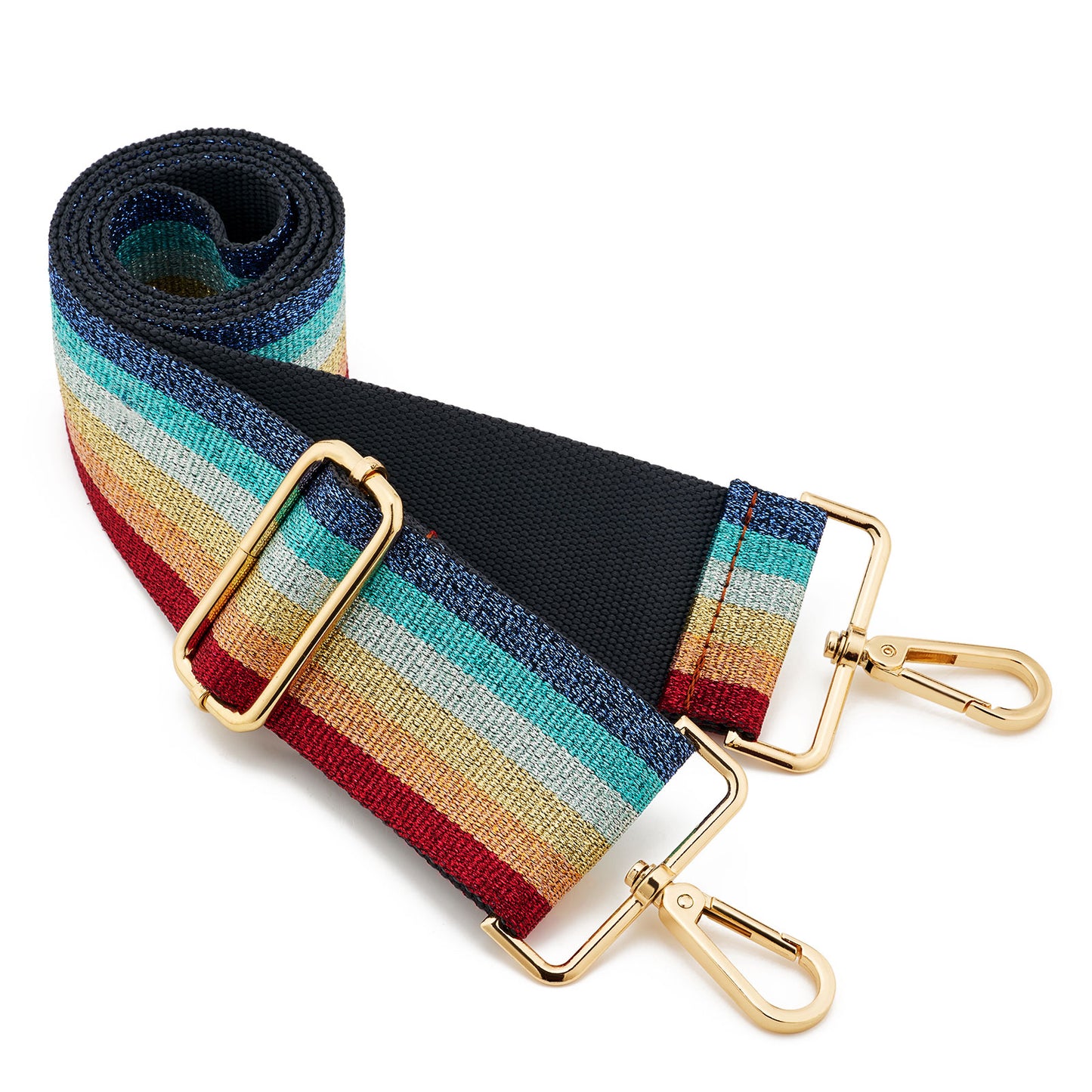 Wide Shoulder Strap Adjustable Replacement Belt Guitar Style Crossbody Bag Handbag Strap Multicolor Canvas Straps（wide: 1.97"(5CM)，Long:49.2in